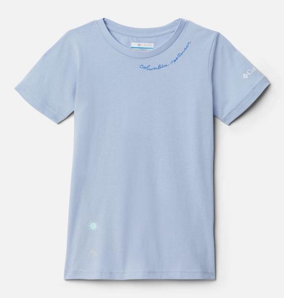 Columbia Sweet Pines T-Shirt Blue For Girls NZ76845 New Zealand